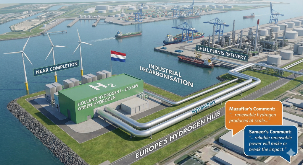 🇳🇱 Shell’s 200 MW Dutch Green Hydrogen Plant & Pipeline Near Completion ...